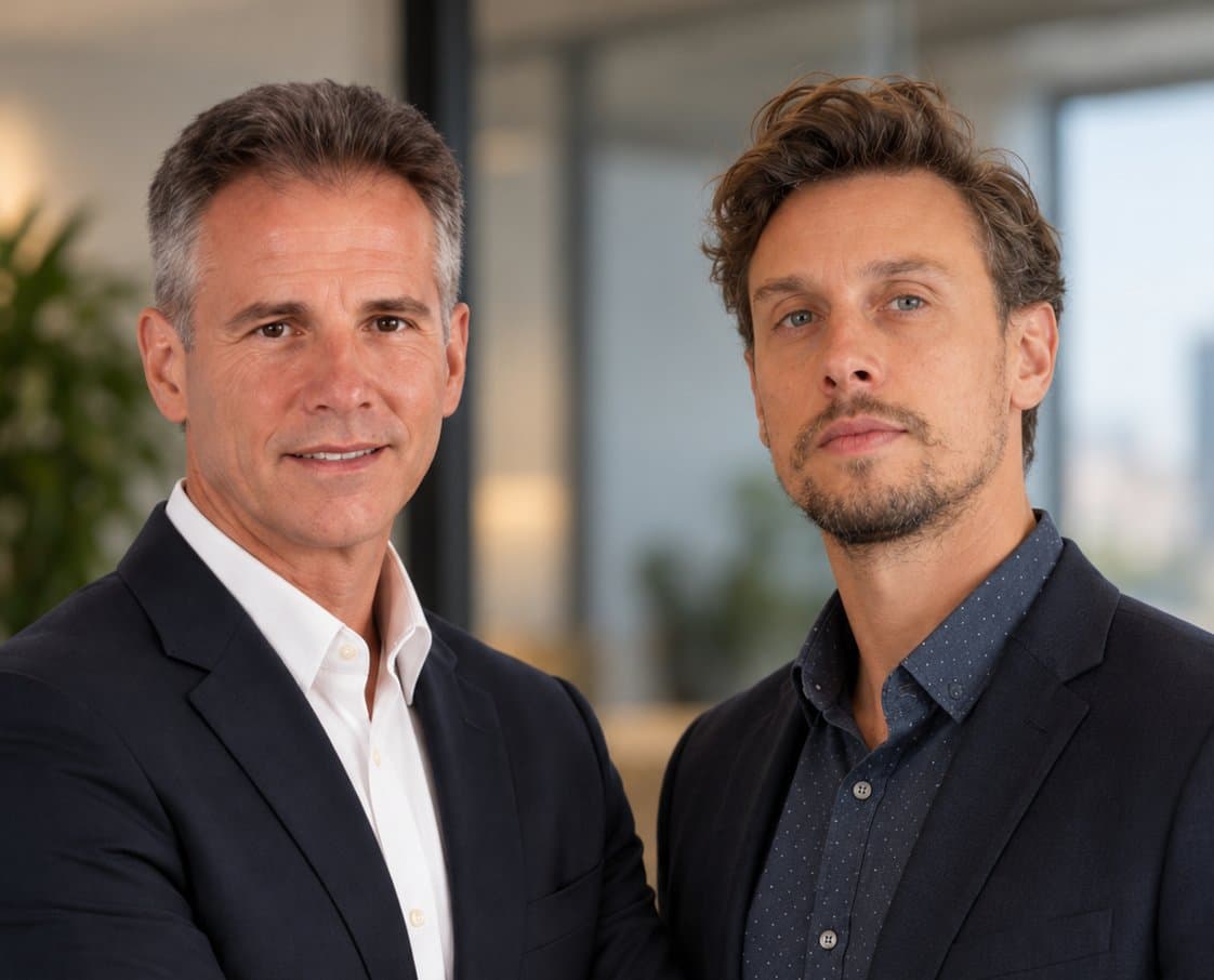 Robin Langlois, à gauche, et Alexandre Sauvageau, cofondateurs de Cogio